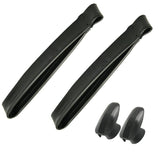 Vw Bug Black Inside Door Pillar Assist Straps & Coat Hook Caps 1961 - 67, Pair - Moore Parts