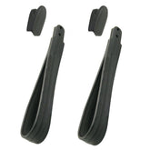 Vw Bug Black Inside Door Pillar Assist Straps & Coat Hook Caps 1968 - 77, Pair - Moore Parts