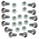 Vw Bug Chrome Bumper Bolts W/Nuts Volkswagen Beetle 1968 - 79. Set 12 - Moore Parts