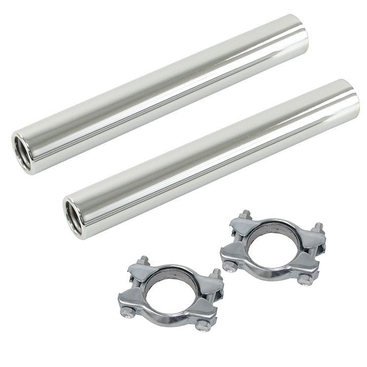 Vw Bug Chrome Stock Tail Pipe Kit For Stock Exhaust Muffler, Pair - Moore Parts