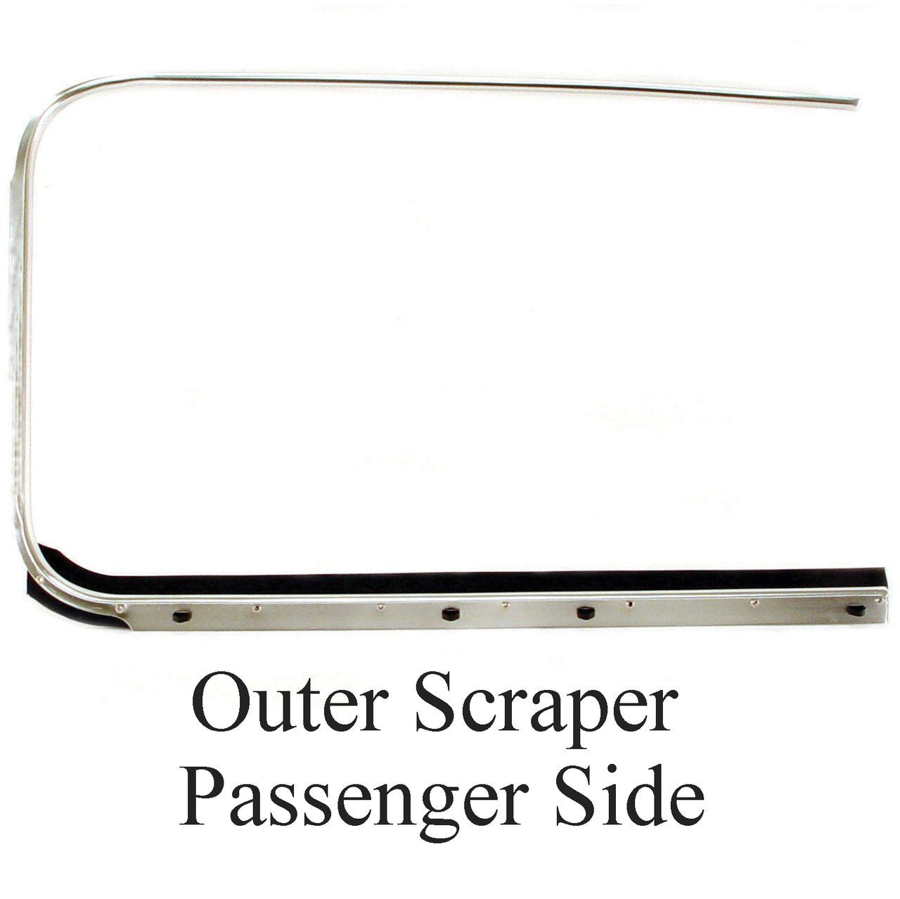 Vw Bug Door Rubber For Roll Up Window Glass, Scraper Seal Set. 1952 - 64 - Moore Parts