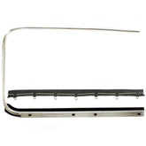 Vw Bug Door Rubber For Roll Up Window Glass, Scraper Seal Set. 1952 - 64 - Moore Parts