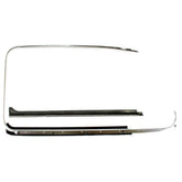 Vw Bug Door Rubber F/Roll Up Window Glass, 4 Clip Scraper Seal. 7/1968 - 1979 - Moore Parts