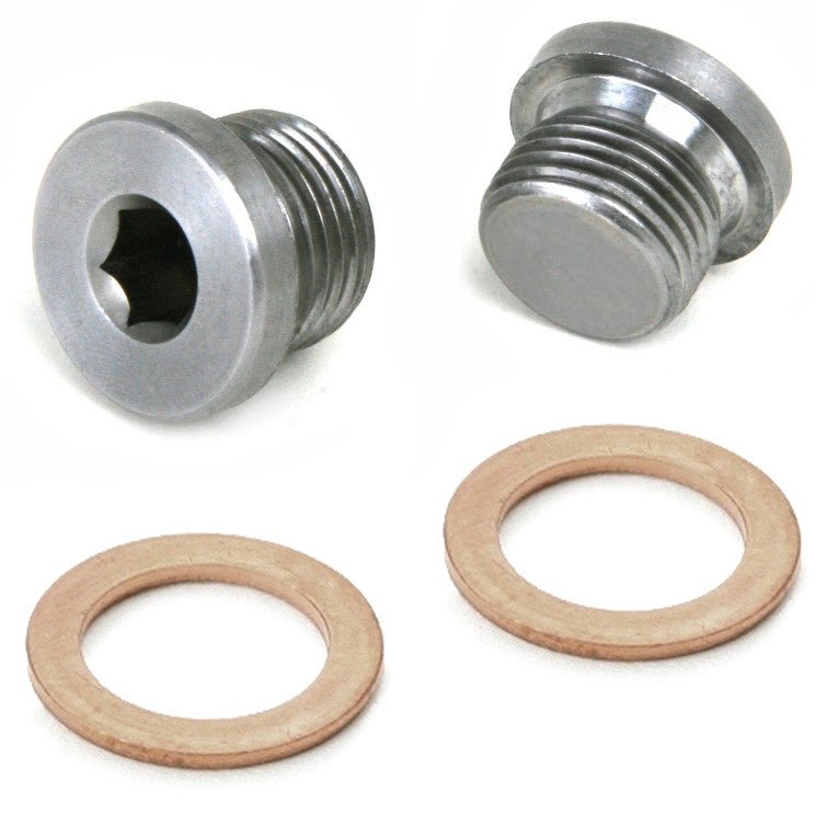 Vw Bug Dual Oil Pressure Relief Allen Head Plugs W/Seals, Vw Engines 1970 - 79 - Moore Parts