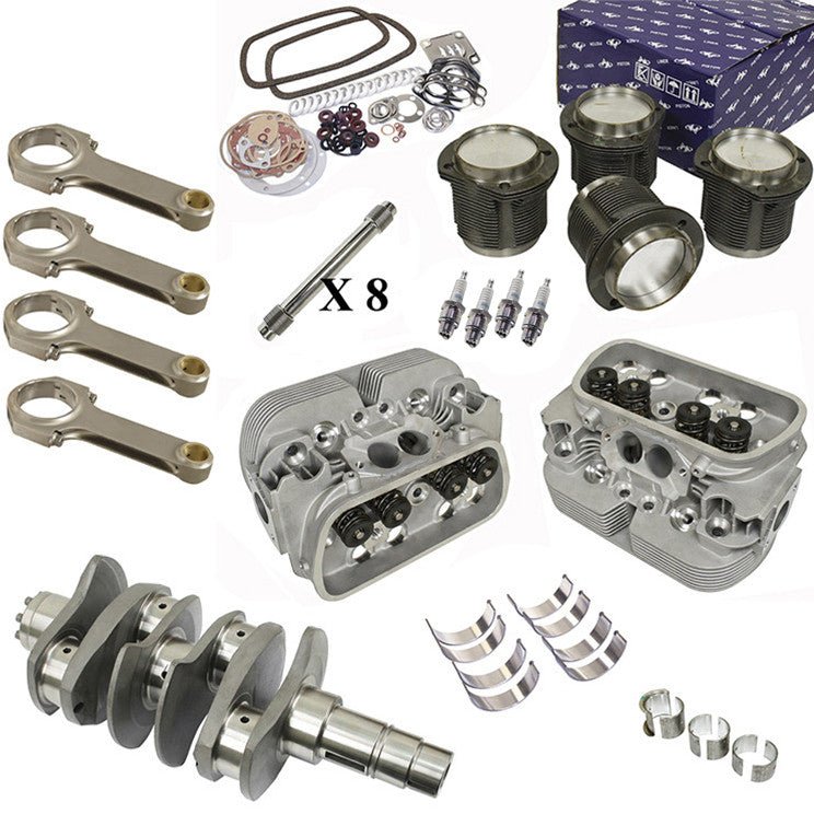 Vw Bug Engine Rebuild Kit 1679cc Air - cooled, 69mm Crank New Heads / Pistons - Moore Parts