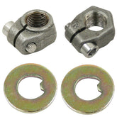Vw Bug Front Spindle Nuts With Thrust Washers, 1949 - 1965, Pair - Moore Parts