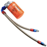 Vw Bug Full Flow Oil Filter Kit Blue/Red AN Fittings - Stainless Hose - Fram HP1 - Moore Parts