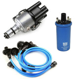Vw Bug Ignition Kit 009 Distributor, 12V Beru Blue Coil, Blue Wires - Moore Parts