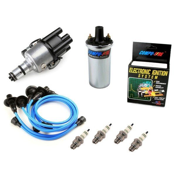 Vw Bug Ignition Kit 009 Distributor W/Compufire,12V Compufire Coil, Blue Wires - Moore Parts