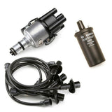 Vw Bug Ignition Kit With 009 Distributor, 12V Bosch Black Coil, Black Wires - Moore Parts
