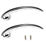 Vw Bug Inner Chrome Door Handle To 1966, Pair - Moore Parts