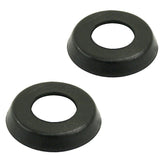 Vw Bug, Karmann Ghia Black Window Winder Buffer To 1967, Pair - Moore Parts