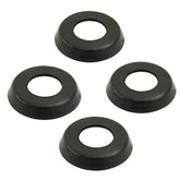 Vw Bug, Karmann Ghia Black Window Winder Buffer To 1967, Set Of 4 - Moore Parts