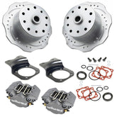Vw Bug Rear Grey Wilwood Disc Brake Kit 1958 - 1967, Scalloped Brake Rotors 5 Lug Porsche/Chevy Pattern - Moore Parts