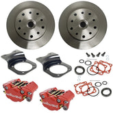 Vw Bug Rear Red Wilwood Disc Brake Kit 1958 - 1967, 5 Lug Porsche/Chevy Pattern - Moore Parts