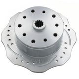 Vw Bug Rear Red Wilwood Disc Brake Kit 1968 - 1977, Scalloped Brake Rotors 5 Lug Porsche/Chevy Pattern - Moore Parts
