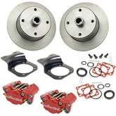 Vw Bug Rear Red Wilwood Disc Brake Kit 1968 - 1979, 4 Lug Vw Pattern - Moore Parts
