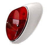 Vw Bug Right Tail Light Assembly 1962 - 67 All Red Lens, Each - Moore Parts