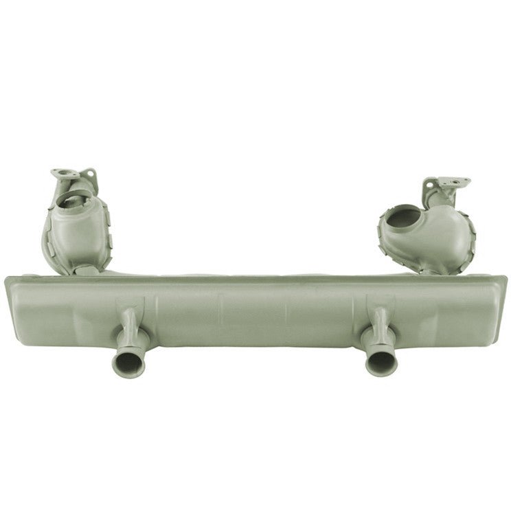 Vw Bug Stock Muffler W/Chrome Tips & Hardware 1966 - 71 - 1300 - 1600cc Engines - Moore Parts
