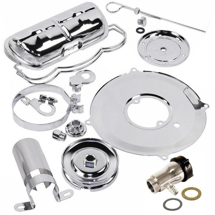 Vw Bug Super Chrome Dress Up Kit For Volkswagen Air - cooled Engines - Moore Parts