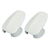 Vw Bug White Coat Hook Caps 1961 - 67, Pair - Moore Parts