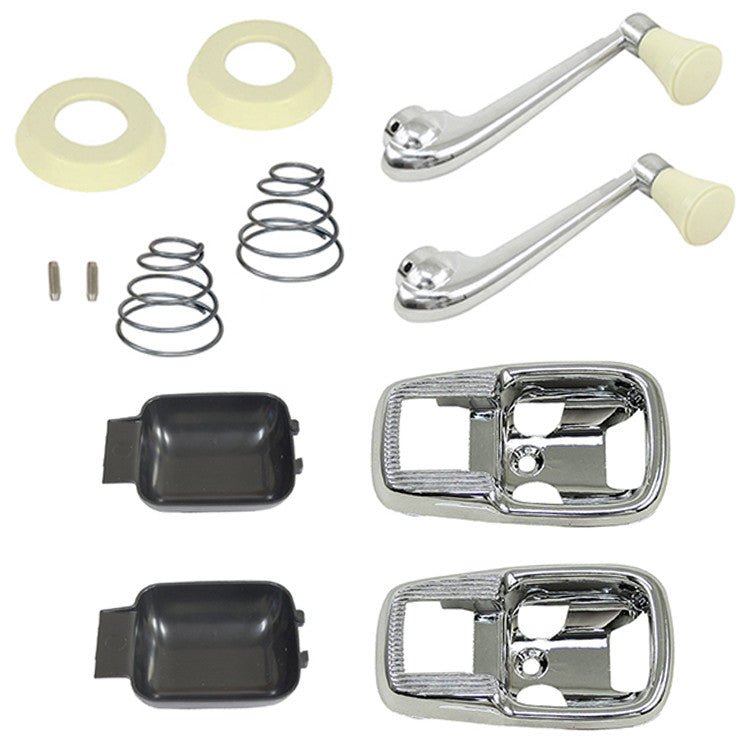 Vw Bug Window Winder / Door Handle Kit. 1967, Ivory Trim - Moore Parts