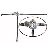 Weber IDF & Empi HPMX 40 - 44 - 48mm Fuel Line Management Kit W/Black Stainless Hose - Moore Parts