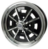 Set Of 4 15" X 5" Vw Bug 4 Lug Black Empi Sprint Star Wheels & Lug Nuts