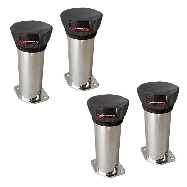 Black Outerwear Prefilters With 6" Tall Velocity Stacks, Set 4 - Moore Parts