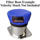 Blue Outerwear Prefilter Only. Round 2 - 5/8" Bell Velocity Stack, Set 4 - Moore Parts