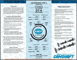 EMPI 77 - 3103 GT - 6 Hi Performance Vw Bug Camshaft Kit. Lift .473" Duration 277° - Moore Parts