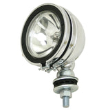 Empi 9310 Chrome 6" Round Off - Road Light W/Mounting Post - H3 100W, Pair - Moore Parts