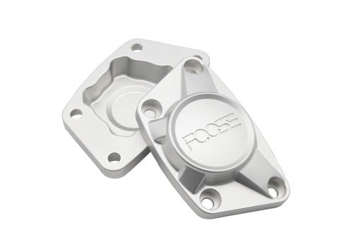 FOOSE Vw Bug Billet Spring Plate Caps, Satin Silver W/Clear Finish, Pair - Moore Parts