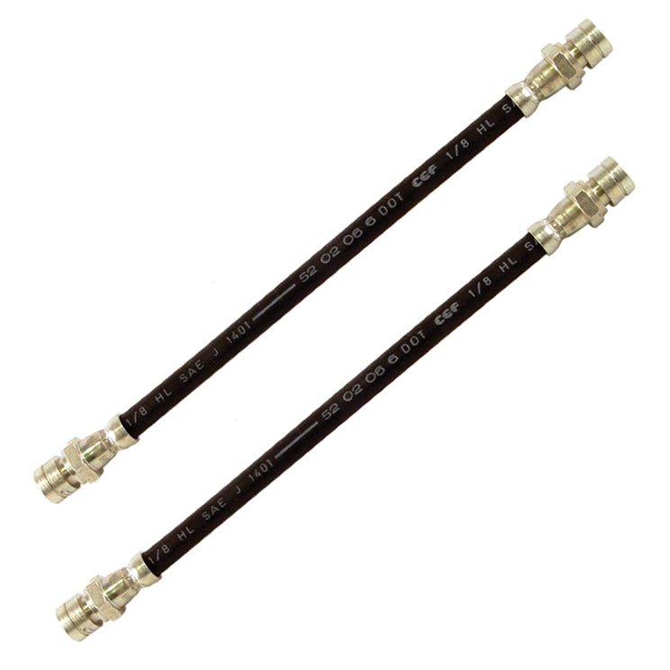 Front Rubber Brake Hose Vw Type 1 Super Beetle 1974 - 79, Bus 1971 - 79, Pair - Moore Parts