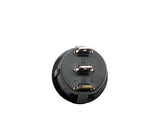 K4 Round Button Single Pole Rocker Switch With Red "On" Light - Moore Parts