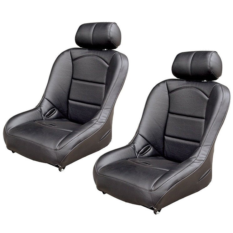 Race Trim Suspension Lo-Back Seats Black | Moore Parts