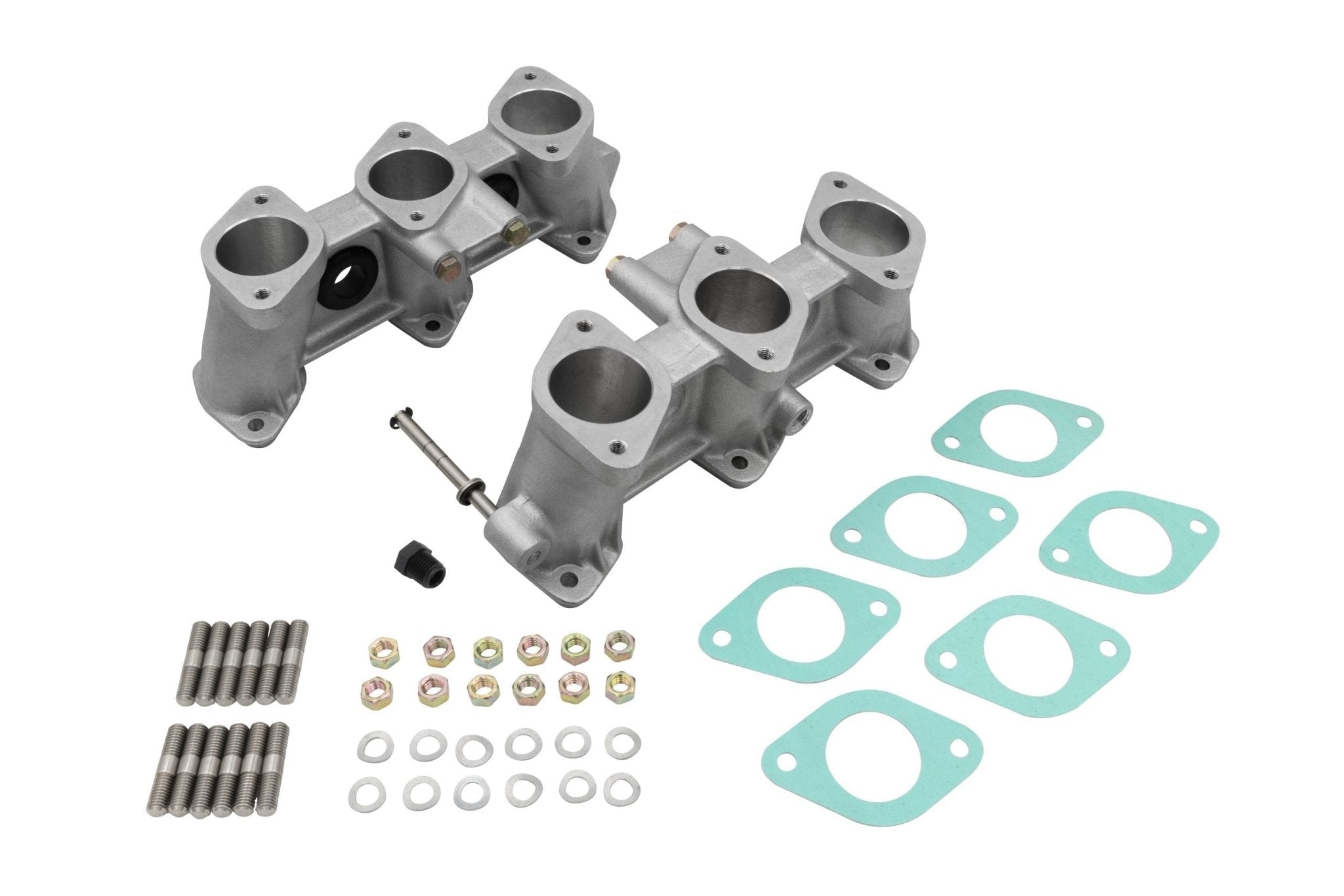 PMO Intake Manifolds 100mm Tall, CIS Injection 40x37mm Raw Aluminum Finish - Moore Parts