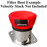 Red Outerwear Prefilter Only. Round 2 - 5/8" Bell Velocity Stack, Set 4 - Moore Parts
