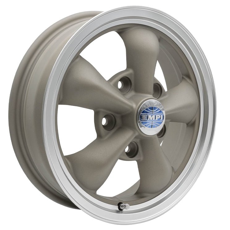 Set Of 4, 15" X 4.5" & 6" Porsche 5 Lug Empi Torque Star 2 Wheels & Lugs - Moore Parts