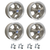 Set Of 4, 15" X 6" Porsche 5 Lug Empi Torque Star 2 Wheels & Lugs - Moore Parts