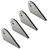 Single Shock Weld On Steel Mounting Tab, Set Of 4 - Moore Parts