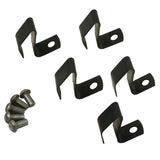 Volkswagen Hub Cap Clips W/Rivets, Fits Vw Bug & Ghia 50 - 65, Bus 50 - 67, Pack 5 - Moore Parts