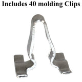 Vw Bug Aluminum Outside Molding Kit With Clips For Type 1 Beetle 1953 - 62 - Moore Parts