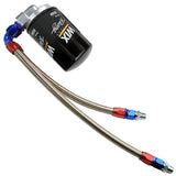 Vw Bug Full Flow Oil Filter System, Blue/Red AN Fittings - SS Hose - Dished Cam - Moore Parts