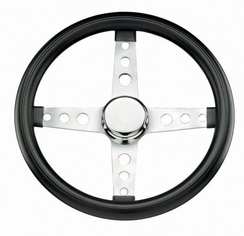 Vw Bug Steering Wheel, Chrome 4 Spoke 13" Diameter - Moore Parts