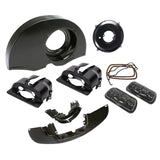 Vw Bug Super Deluxe Plus Black Dress Up Kit For Air - Cooled Doghouse Engines - Moore Parts