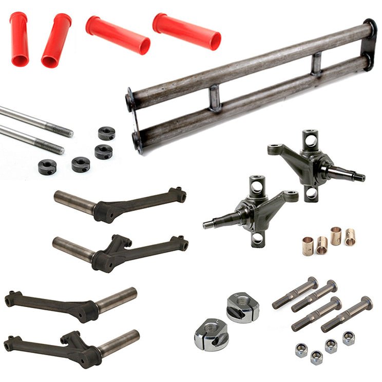 Vw Bug Suspension Kit 6" Wide Beam No Towers, 4X1 Trailing Arms Combo Spindles Tie Rod - Moore Parts