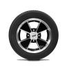 VW Bug Wheel & Tire Package, Yokohama Tires and EMPI 4 Lug Staggered, Black/Polished Wheels Set Of 4 - Moore Parts