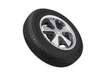 VW Bug Wheel & Tire Package, Yokohama Tires & EMPI 5 Lug W/ Alloy Black/Polished Wheels Set Of 4 - Moore Parts