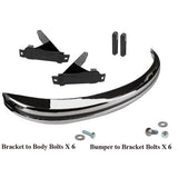Vw Super Beetle 1971 - 73 Rear Bumper Kit With Brackets, Hardware, Seals - Moore Parts